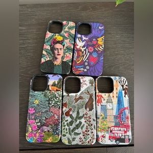 Five cases for iPhone 13 Pro Max including Frida Kahlo